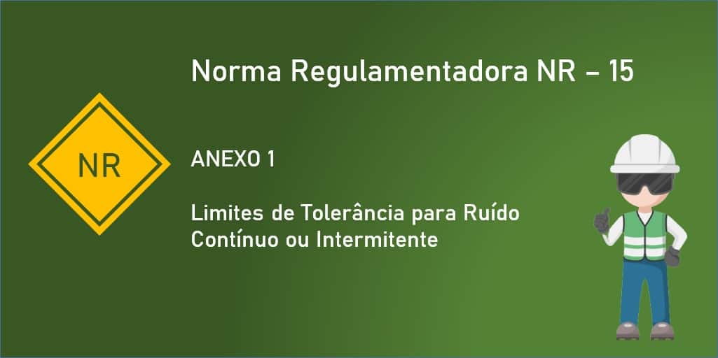 NR-15 - ANEXO 1 - Limites de Tolerância para Ruído Contínuo ou Intermitente