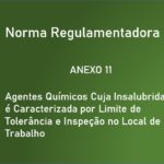 NR-15 – Anexo 11 – Agentes Químicos Cuja Insalubridade é Caracterizada por Limite de Tolerância e Inspeção no Local de Trabalho